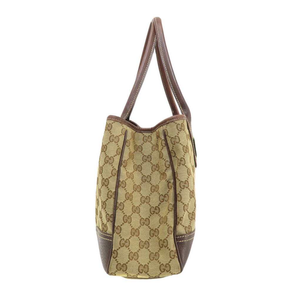 Gucci Canvas GG web Bag Brown Line Sherry Tote - Picture 3 of 11